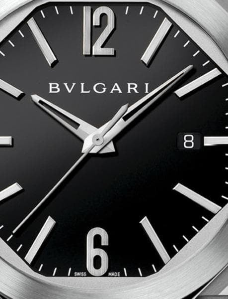 Bvlgari Octo Roma Automatic Men’s Watch – Black Dial & Stainless Steel Bracelet | Swiss Luxury Timepiece - The Arabian Watches